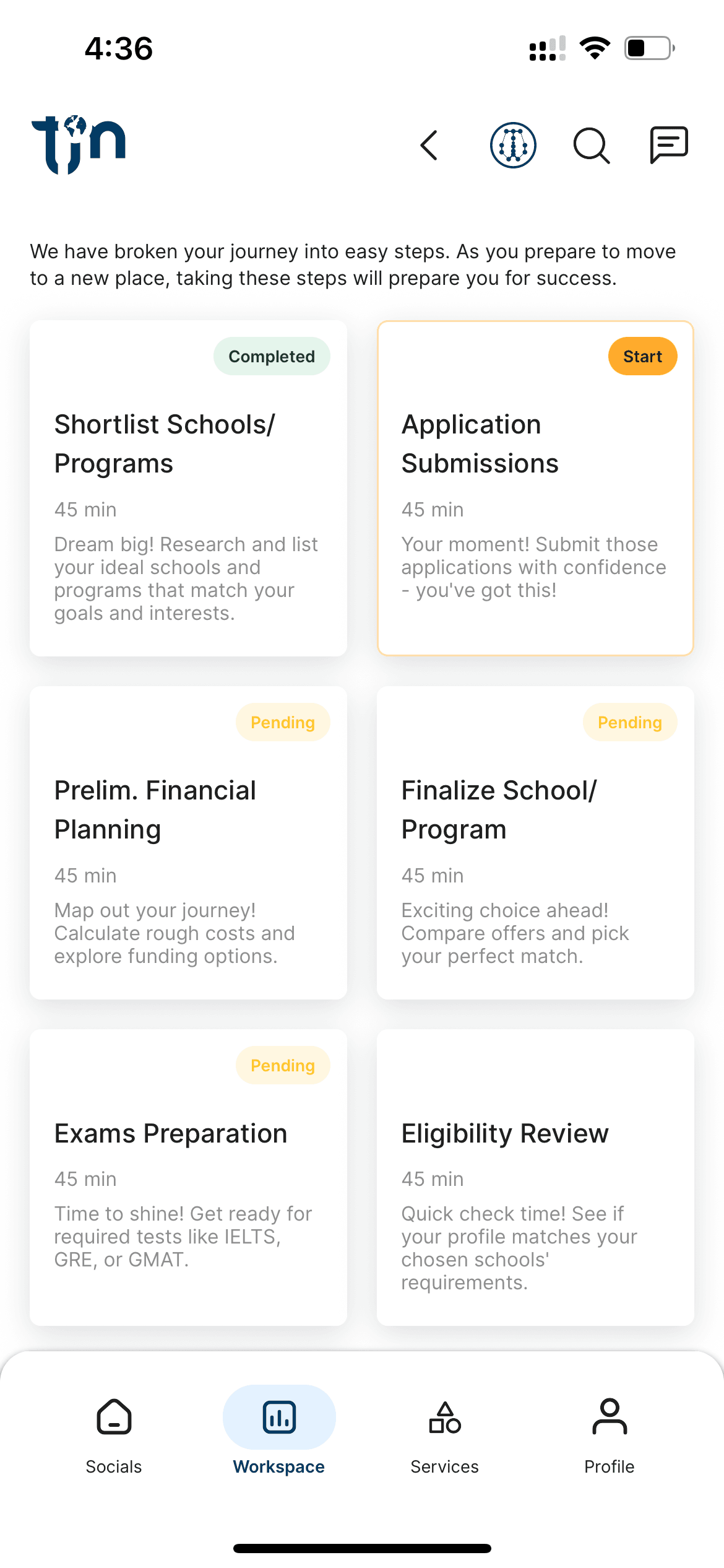 Student workspace tool 4